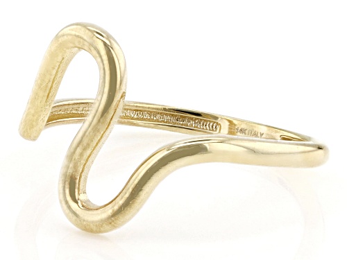 Stefano Oro® 14k Yellow Gold Wavy Ring - Size 7