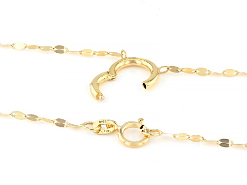 Stefano Oro® 14k Yellow Gold 1.3mm O-Clasp Petali 18