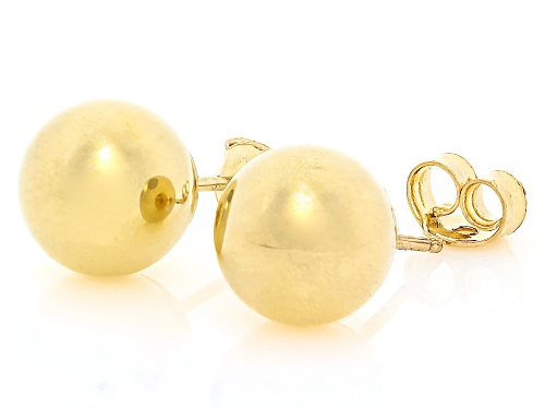 Stefano Oro® 14k Yellow Gold 6mm Prima Donna Collection Ball Stud Earrings