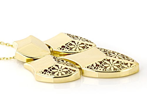 Stefano Oro® 14k Yellow Gold Shield Ricami 18