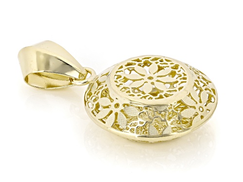 Stefano Oro® 14k Yellow Gold Flower Ricami Pepita Pendant