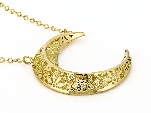 Stefano Oro® 14k Yellow Gold Ricami Moon 18
