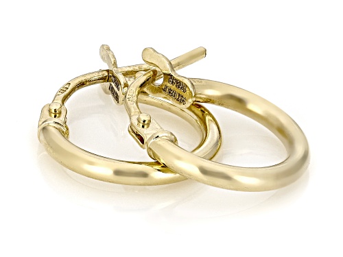 Stefano Oro® 14k Yellow Gold Polished Ballerina Hoop Earrings