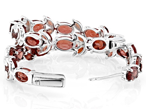 11.80ctw Vermelho Garnet™ Rhodium Over Sterling Silver Earrings