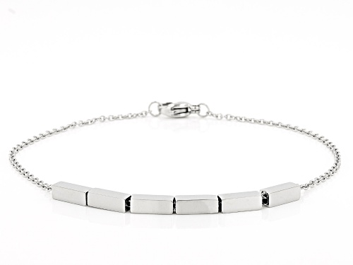 Sophisticated Steel® Stainless Steel Tube Bar Bracelet - Size 8