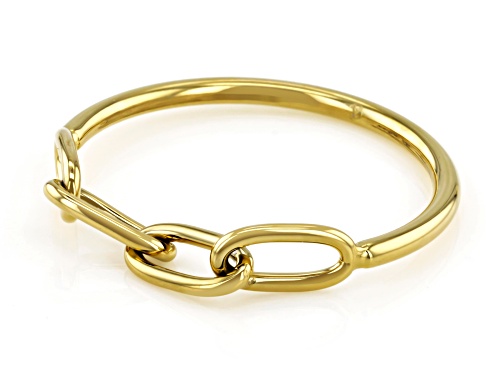 Sophisticated Steel® Gold Tone Stainless Steel Paperclip Ring - Size 9