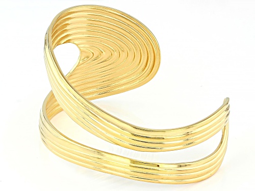 Sophisticated Steel® Gold Tone Stainless Steel Open Cuff Bracelet - Size 6.25