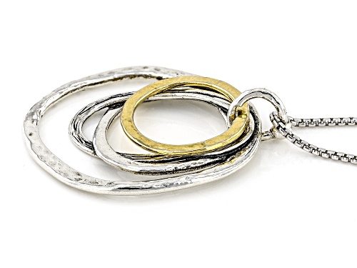 Artisan Collection of Israel™ Two Tone Sterling Silver & 14K Yellow Gold Over Sterling Pendant