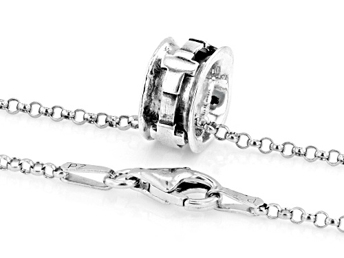 Artisan Collection of Israel™ Sterling Silver Cross Spinner Pendant With 18