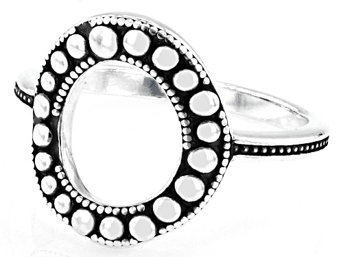 Artisan Collection of Israel™ Sterling Silver Open Circle Beaded Ring - Size 6