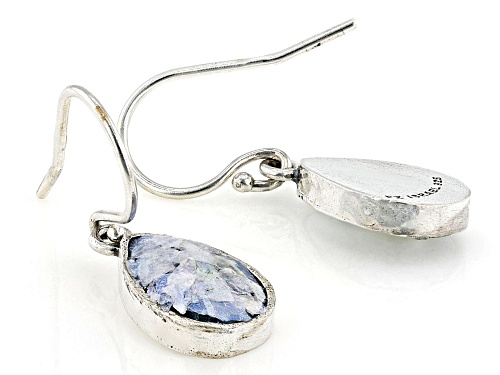 Artisan Collection of Israel™ 12x8mm Roman Glass Sterling Silver Teardrop Earrings