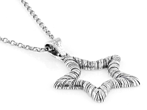 Artisan Collection of Israel™ Sterling Silver Star Pendant With 18