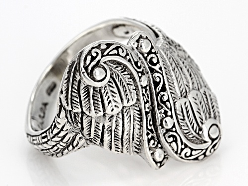 Artisan  Collection Of Bali™ Sterling Silver Filigree Angel Wing Bypass Ring - Size 6