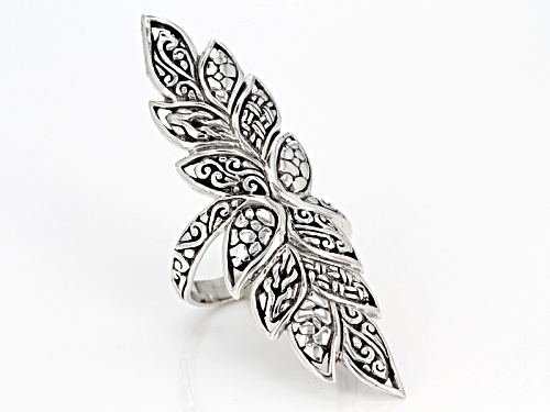 Artisan Collection Of Bali™ Sterling Silver Elongated Leaf Ring - Size 6