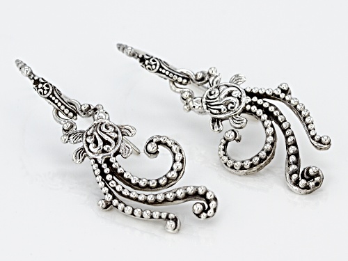 Artisan Collection Of Bali™ Sterling Silver Turtle Tidal Wave Earrings