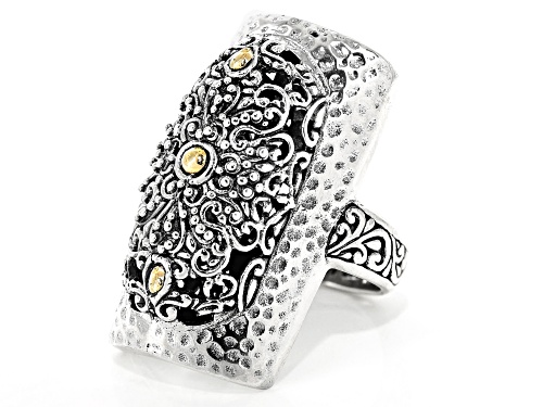 Artisan Collection Of Bali™ Silver And 18k Gold Accent Lavished Upon Us Ring - Size 8