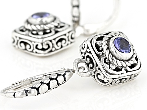 Artisan Collection Of Bali™ 0.23ctw Round Round Tanzanite Sterling Silver Earrings