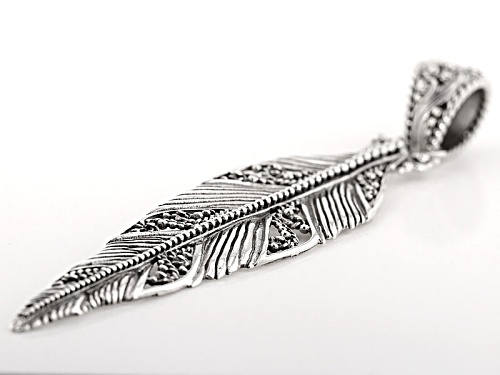 Artisan Gem Collection Of Bali™ Sterling Silver Feather Pendant