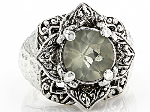 Artisan Collection of Bali™ 9mm Checkerboard Moonstone Silver Ring - Size 9