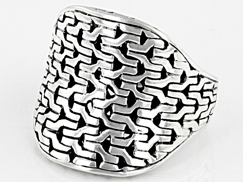 Artisan Collection of Bali™ Sterling Silver Chainlink Dome Ring - Size 8