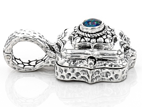 Artisan Collection of Bali™ .43ct Australian Opal Triplet Silver Enhancer Pendant