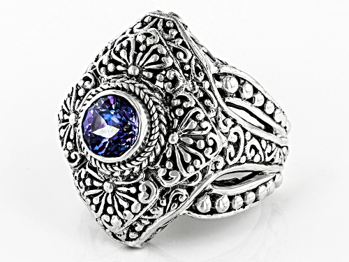 Artisan Collection of Bali™ 1.53ct Sea-renity™ Quartz Silver Ring - Size 11
