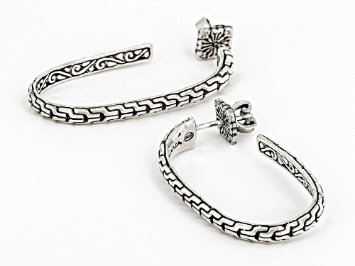 Artisan Collection Of Bali™ Sterling Silver Hoop Earrings