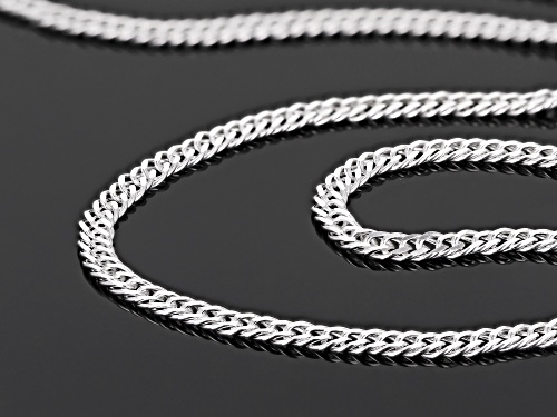 Sterling Silver 2MM Link Chain Necklace 24 Inch - Size 24