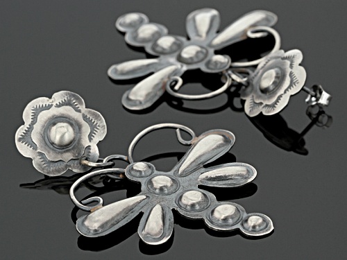 Southwest Style By Jtv™ Sterling Silver Dragonfly Dangle Earrings