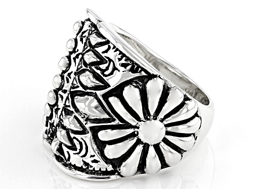 Southwest Style By Jtv™ Sterling Silver Tribal Flower Ring - Size 6