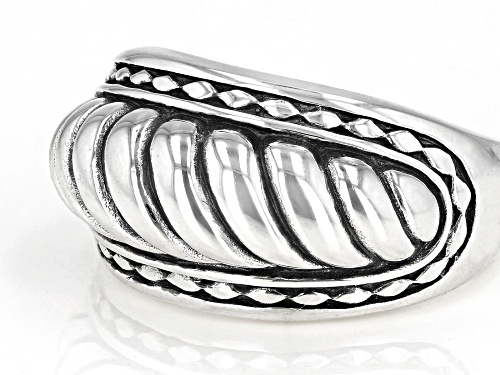 Southwest Style By JTV™ Rhodium Over Sterling Silver Band Ring - Size 8