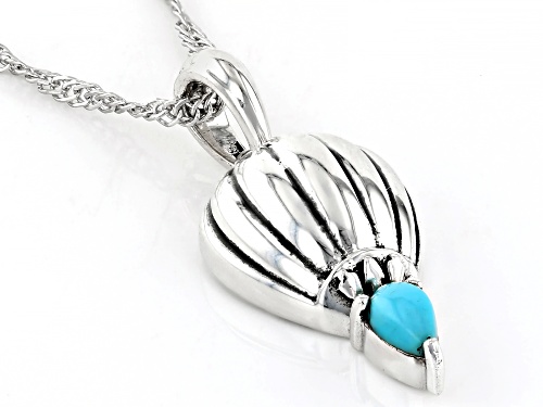 Southwest Style by JTV™ Sleeping Beauty Turquoise Sterling Silver Hot Air Balloon Motif Pendant