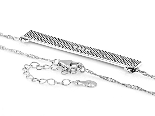 Southwest Style by JTV™ Sterling Silver Bar Necklace - Size 18