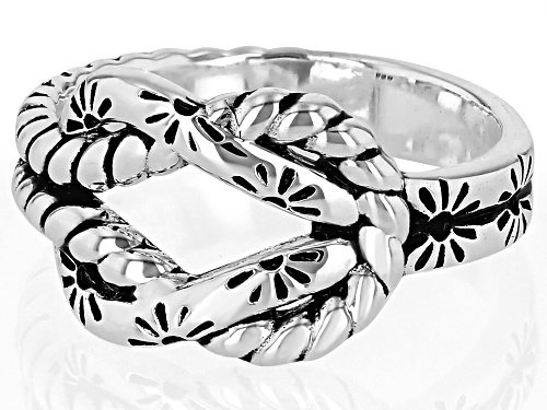 Southwest Style by JTV™ Sterling Silver Knot Ring - Size 8