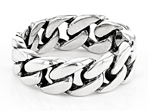 Southwest Style By JTV™  Mens Rhodium Over Silver Linked Band Ring - Size 10