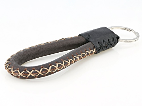 Southwest Style By JTV™ Brown Faux Leather Key Chain