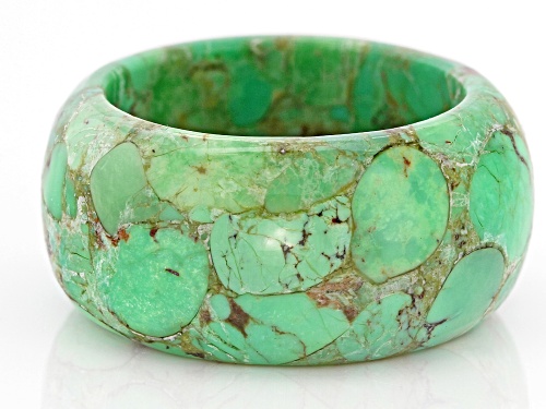 Southwest Style By JTV™ Green Turquoise Eternity Band Ring - Size 11