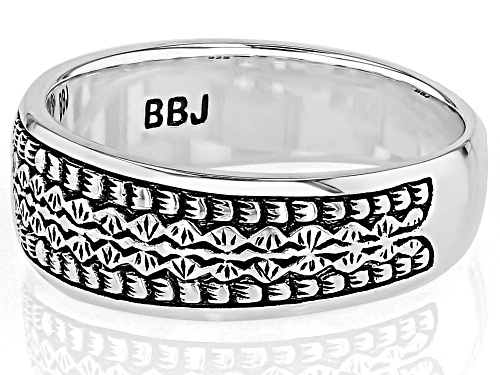 Southwest Style by JTV™ Oxidized Sterling Silver Band Ring - Size 6