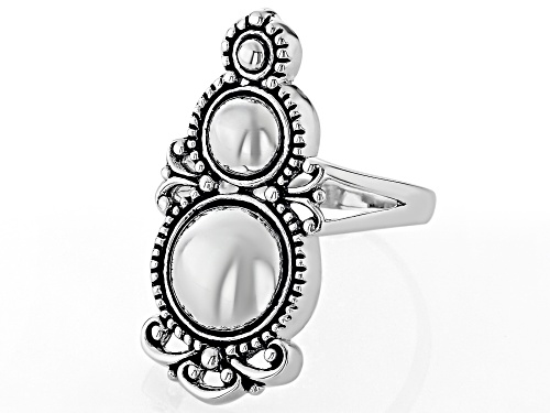 Southwest Style by JTV™ Oxidized Sterling Silver Elongated Ring - Size 6