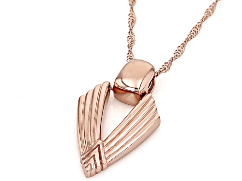 Timna Jewelry Collection™ Textured Copper Pendant With Chain