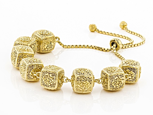Artisan Collection Of Turkey™ 18K Gold Over Silver, Rose A La Turca Bolo Bracelet Adjusts 6