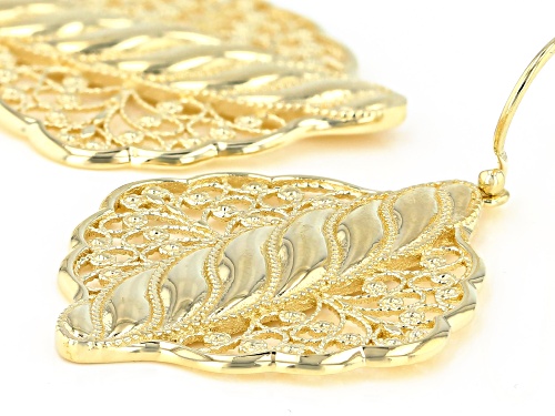 Artisan Collection Of Turkey™ 18K Yellow Gold Over Sterling Silver Dangle Filigree Earrings