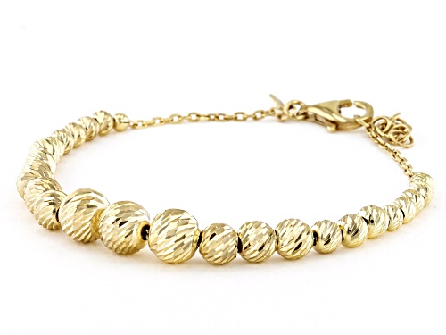Artisan Collection of Turkey™ 18k Yellow Gold Over Sterling Silver Graduated Bracelet - Size 7.5