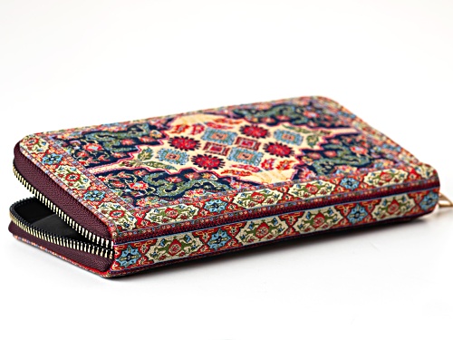 Artisan Collection of Turkey™  Multi Color Turkish Tapestry Fabric Wallet
