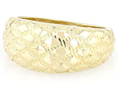 Artisan Collection of Turkey™ 18K Yellow Gold Over Sterling Silver Textured Ring - Size 7