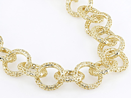Artisan Collection of Turkey™ 18K Yellow Gold Over Sterling Silver Rolo Link Necklace - Size 16