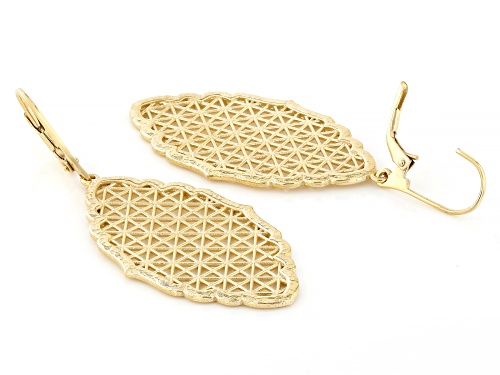 Artisan Collection of Turkey™ 18K Gold Over Sterling Silver Lattice Patterned Earrings