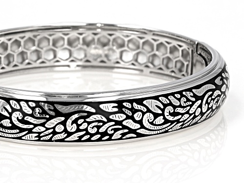 Global Destinations™ Sterling Silver Floral Design  Bracelet - Size 8