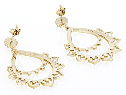 Global Destinations™ 18k Yellow Gold Over Brass Dangle Earrings