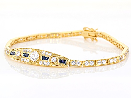 Vanna K ™ For Bella Luce ® 6.94ctw Tanzanite & Diamond Simulants Eterno ™ Yellow Bracelet - Size 8